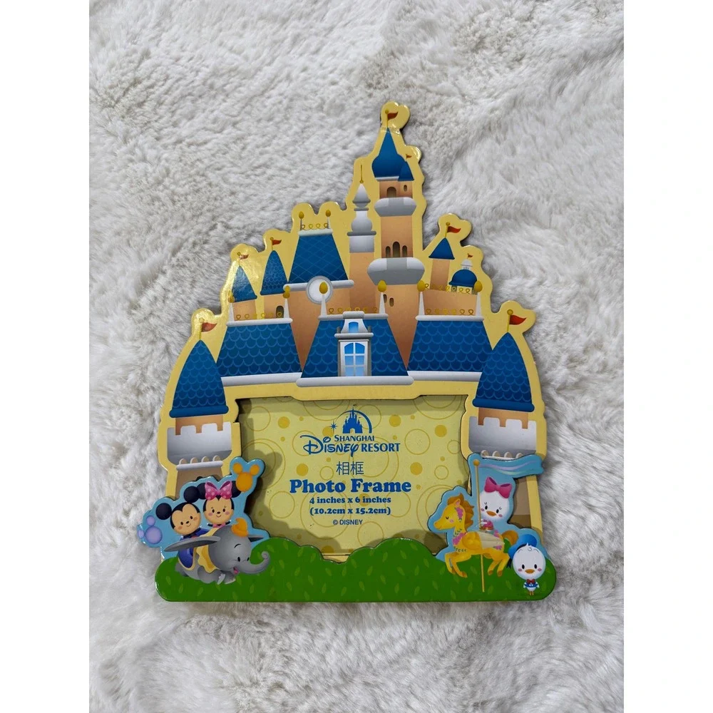 Shanghai Disney Resort Photo Frame 4x6 Kawaii Castle Mickey Minnie Souvenir